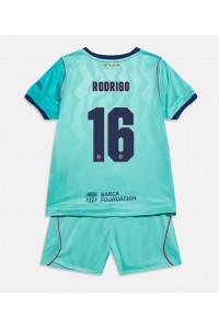 Barcelona Rodri Hernandez #16 Babyklær Tredje Fotballdrakt til barn 2026-27 Korte ermer (+ Korte bukser)
